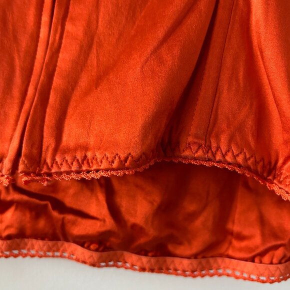 Marciano Orange Corset Top - Adjustable and Flattering, Size Medium - Picture 3 of 5